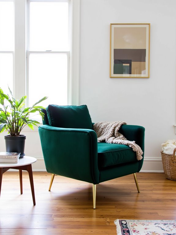 stunning armchairs as focal points