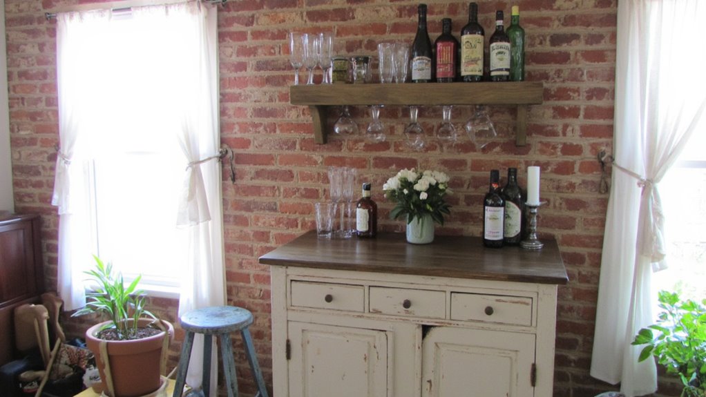stylish budget friendly diy bar
