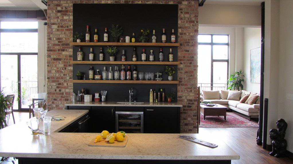 stylish functional bar design