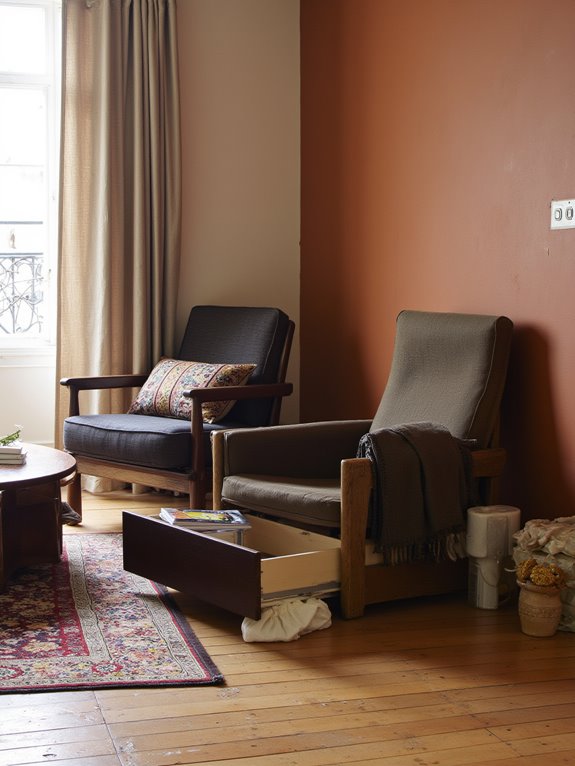 stylish functional storage chairs