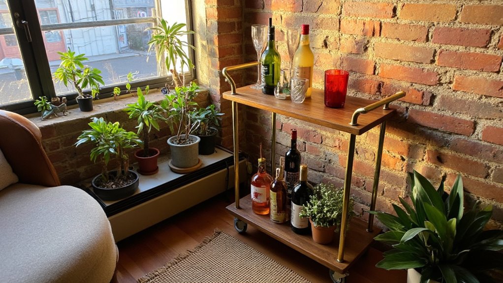 stylish mini bar carts