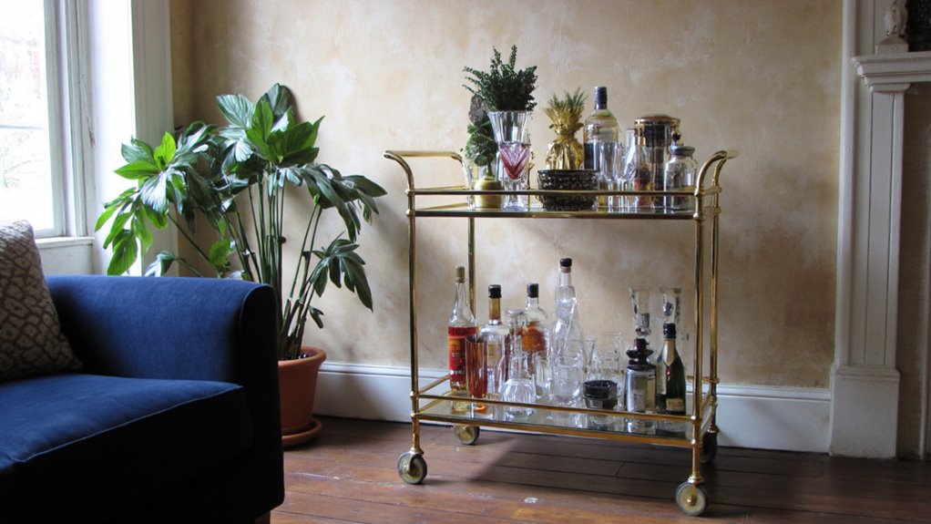 stylish mobile bar carts