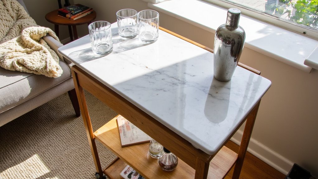 stylish mobile bar carts