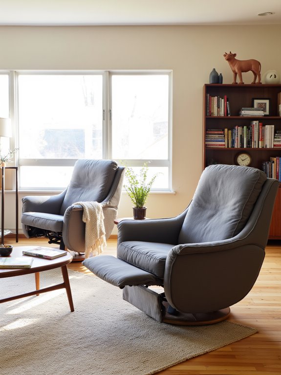 stylish modern reclining chairs