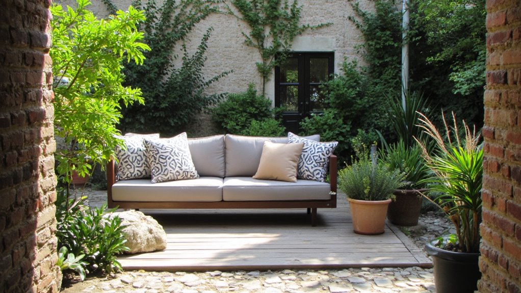 stylish outdoor sofa retreat