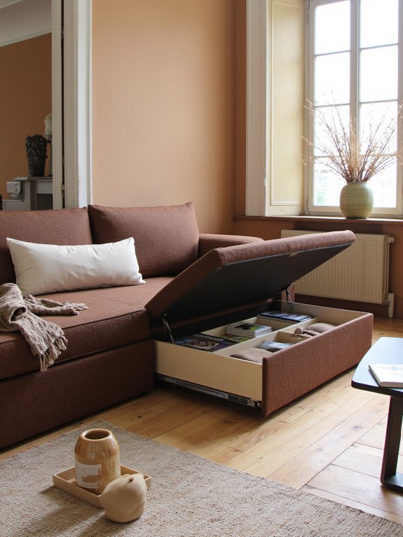 stylish sofas with storage