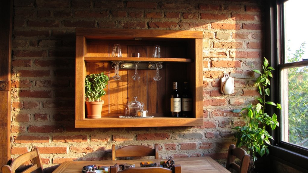 stylish wall mounted drink storage