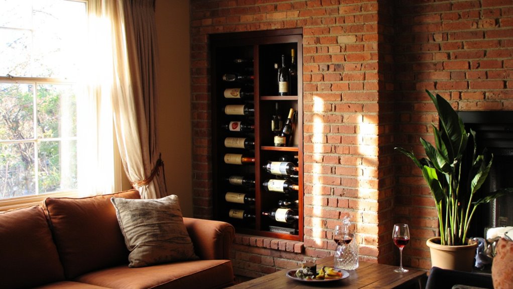 stylish wall mounted wine racks