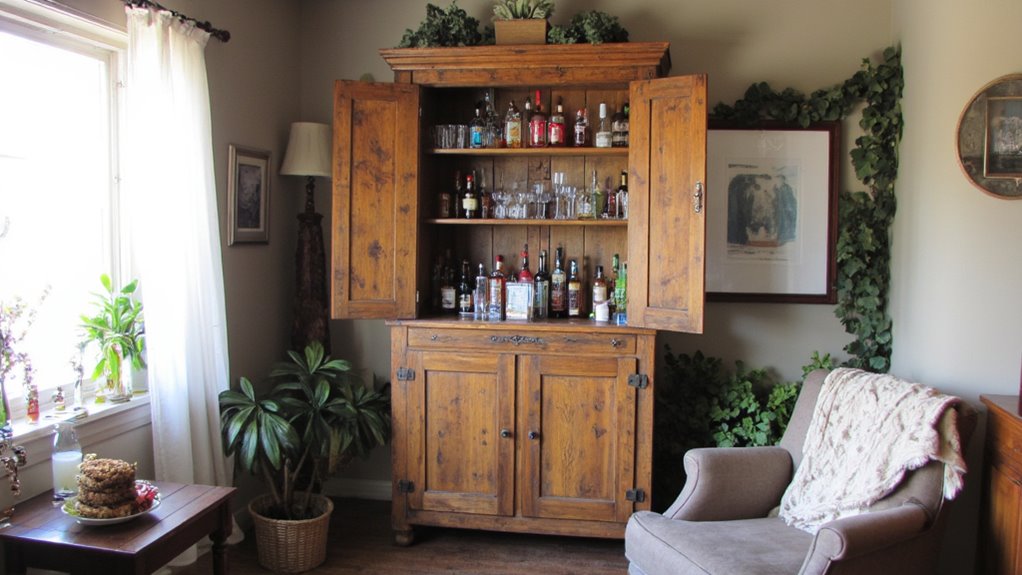surprise hidden home bar