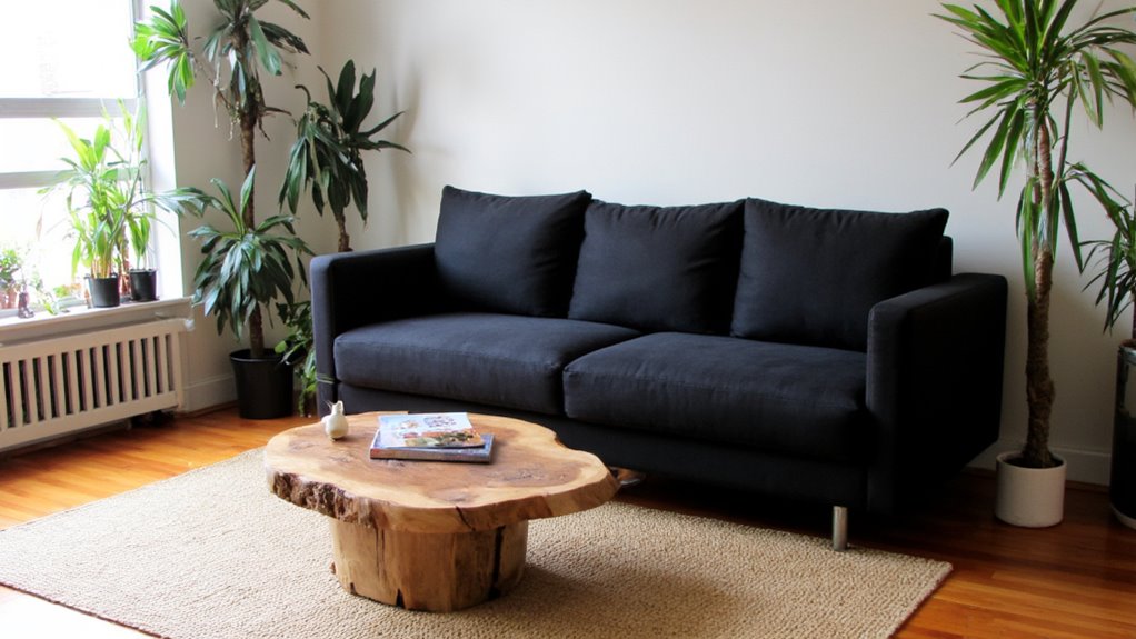 sustainable luxury black sofas