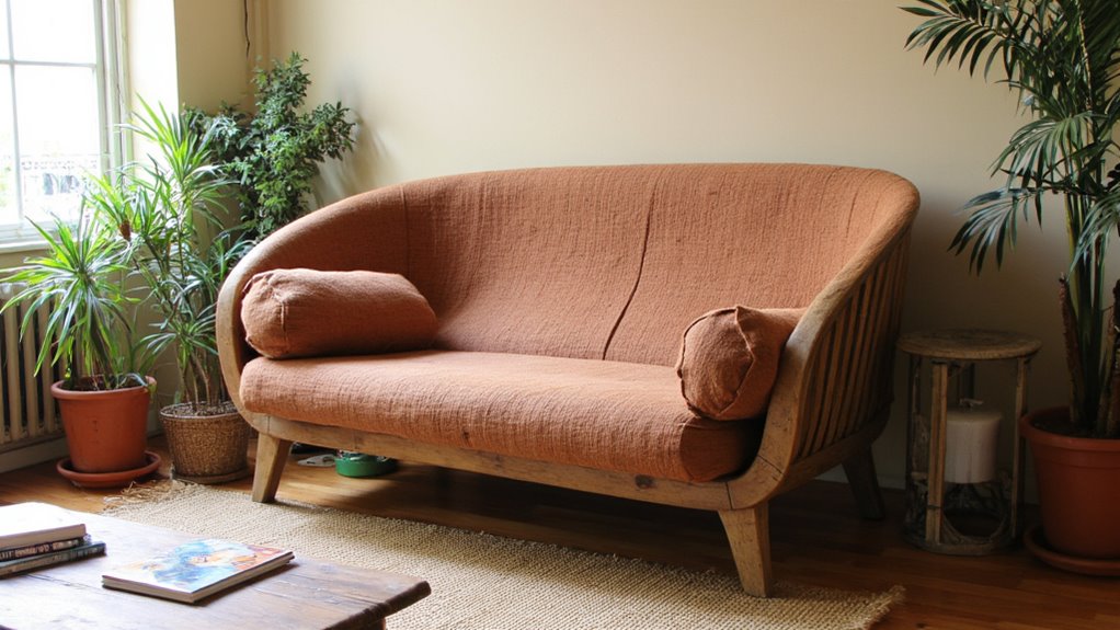 sustainable round sofa materials