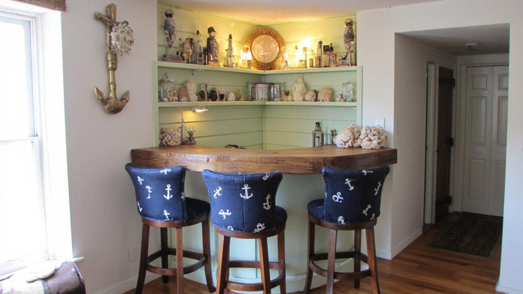 themed bar counter design