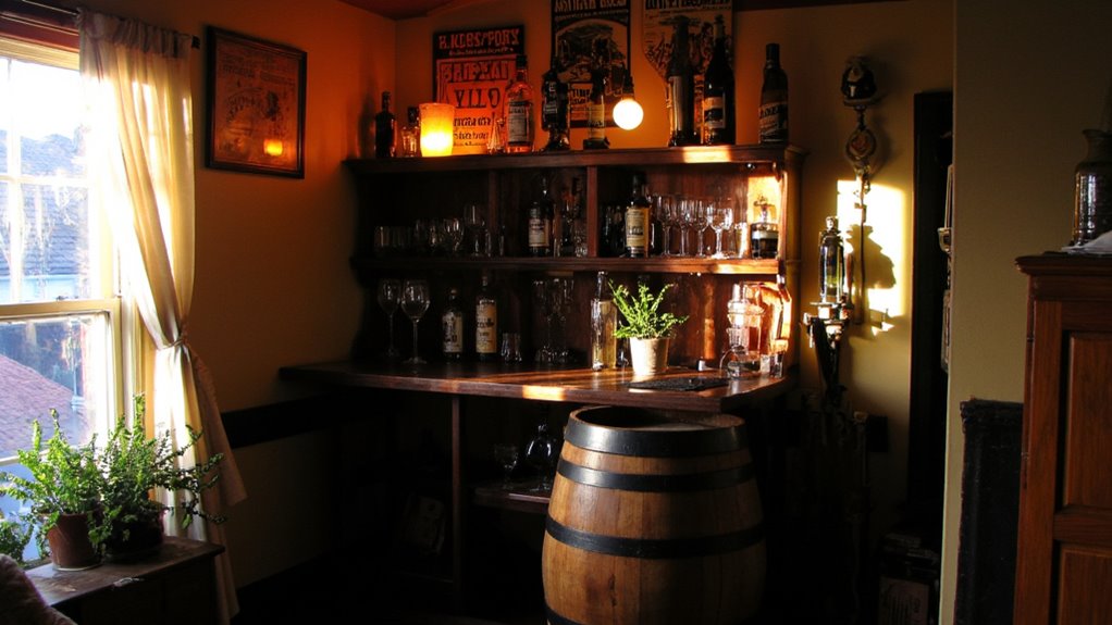 themed home bar creation