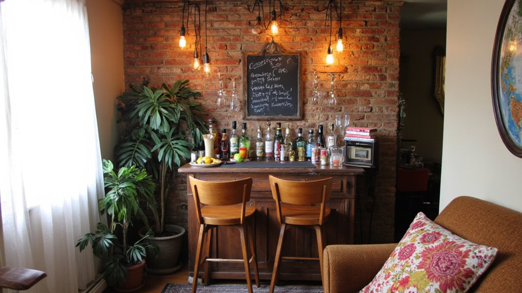 themed small home bar