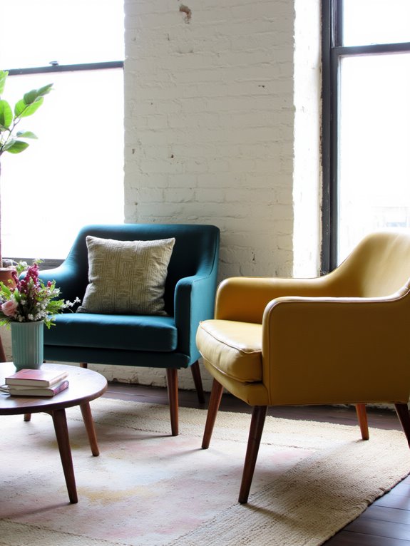 timeless sleek mid century chairs