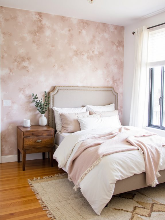 transform bedroom with wallpaper