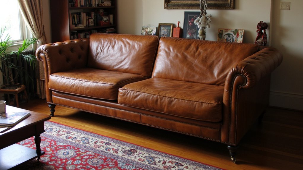 types of leather sofas