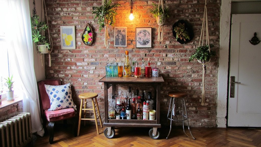 unique eclectic mini bar