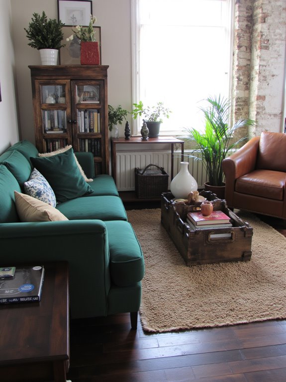 velvet and leather combination