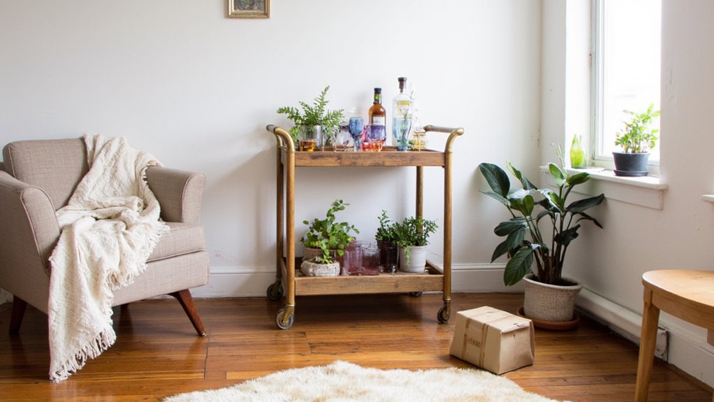 versatile compact bar carts