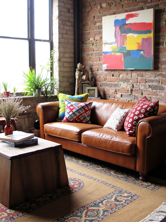 versatile leather sofa centerpiece