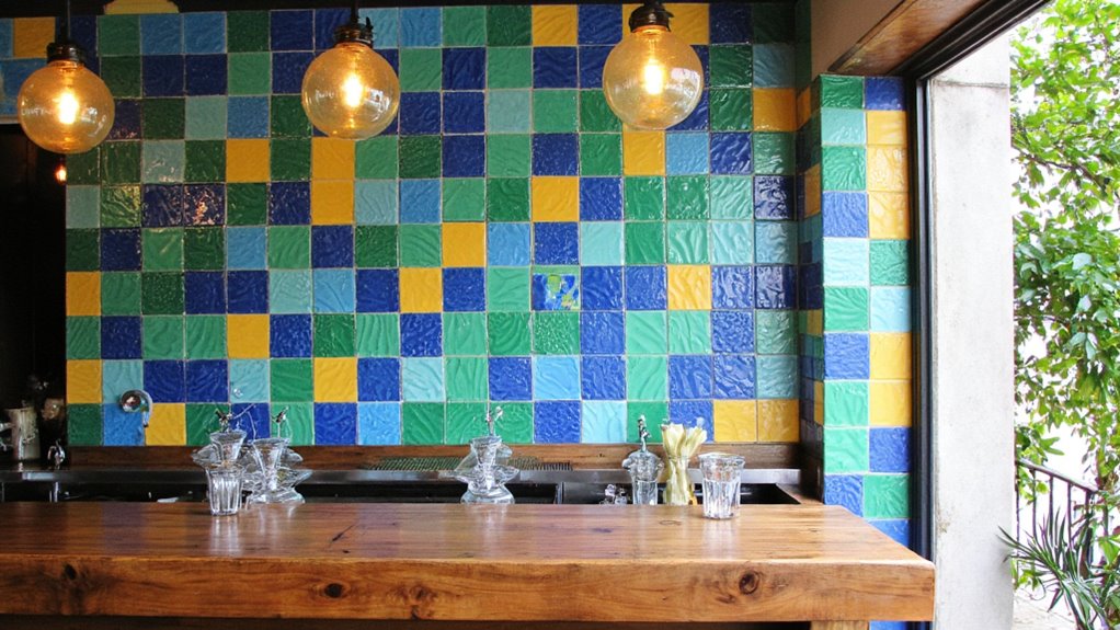 vibrant bold unique tiles