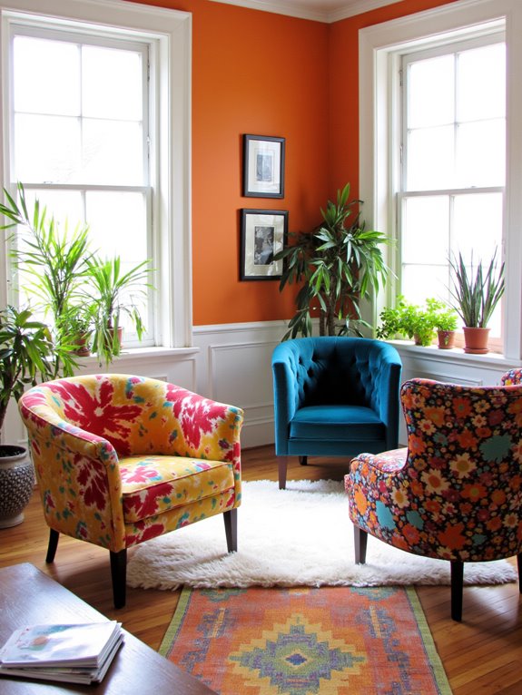vibrant chairs enhance spaces