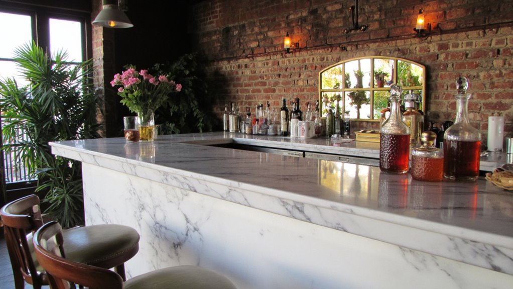 warm illuminating marble ambiance