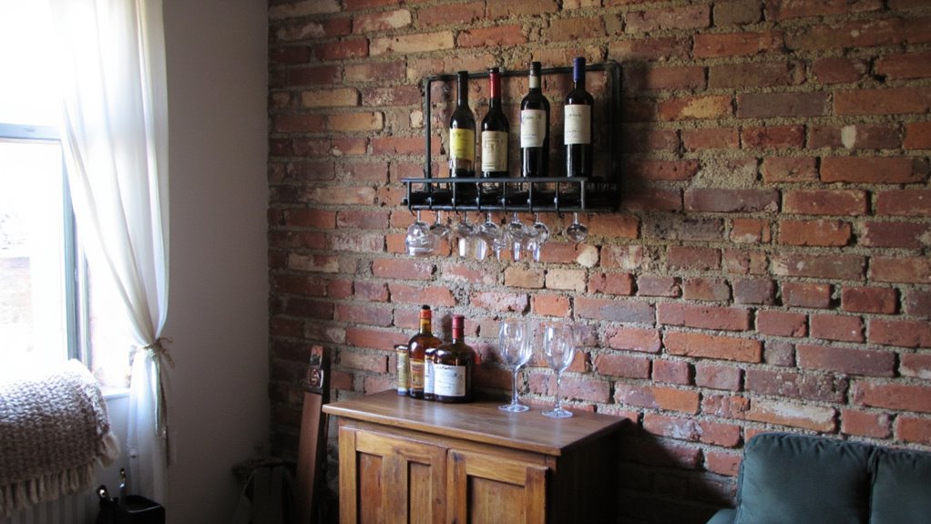 wine rack for organization