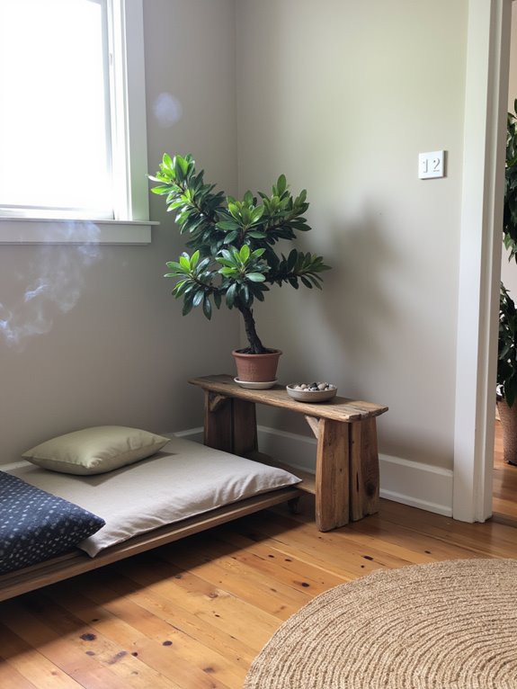 zen corner for meditation