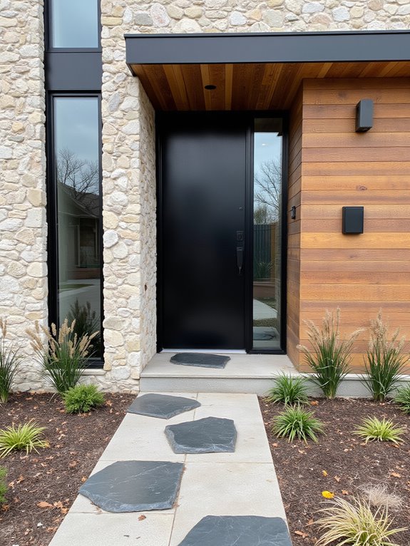 architectural features enhance entrances