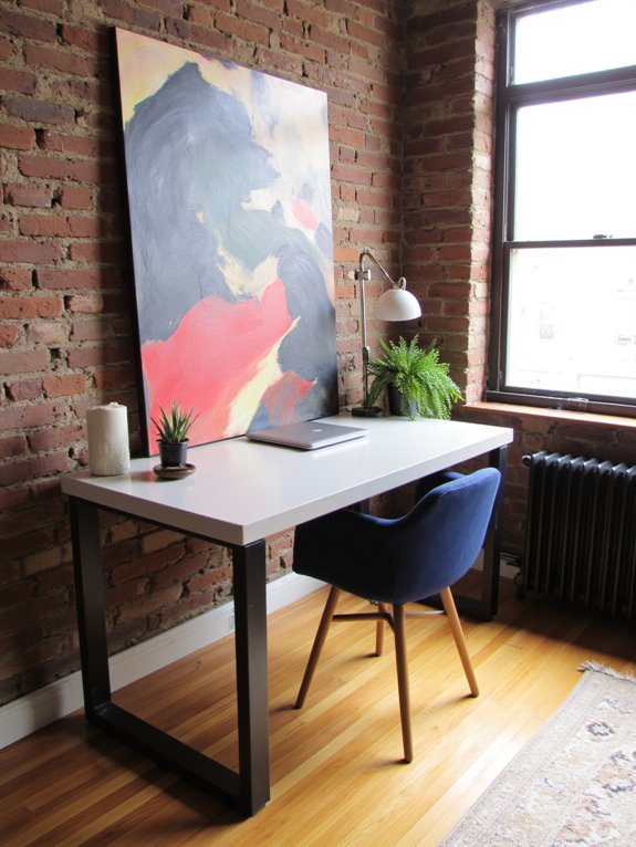 art inspires unique workspaces