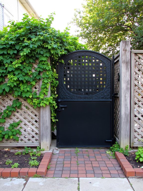 artistic privacy fencing gates