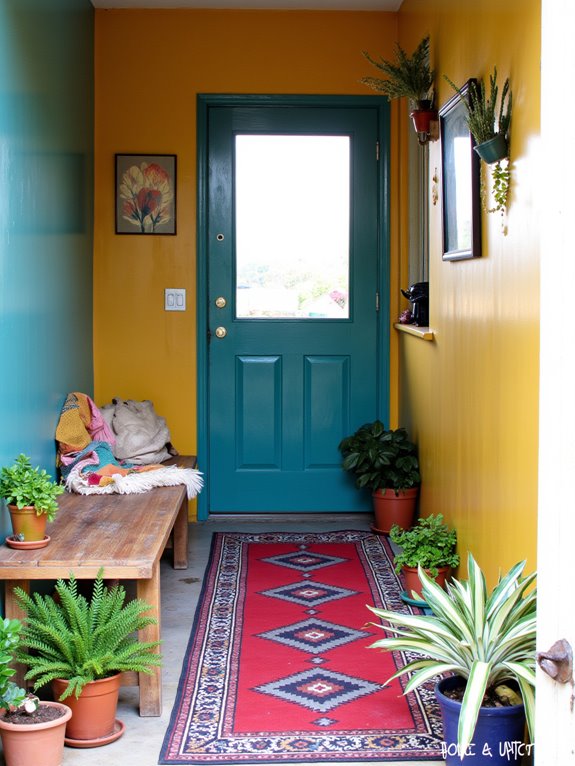 bold colors create warmth