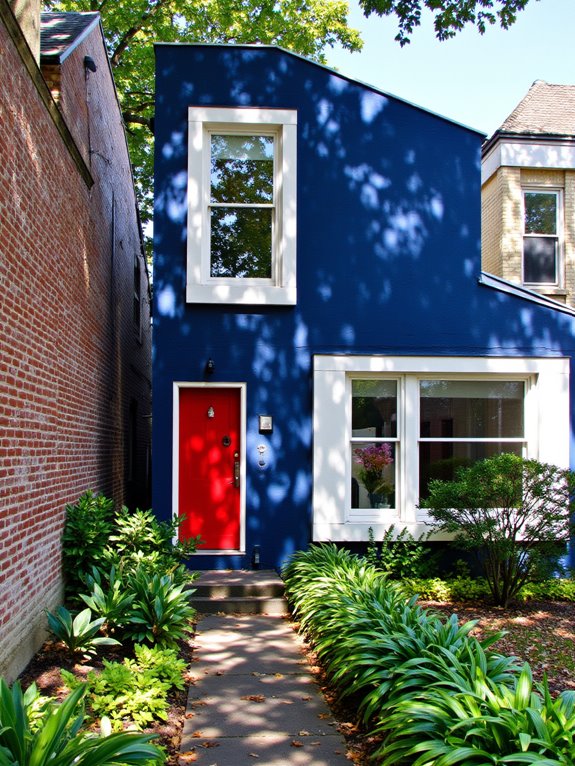 bold colors enhance exteriors