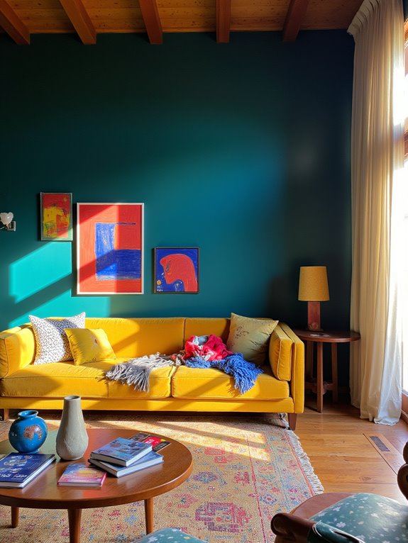 bold colors enhance villas