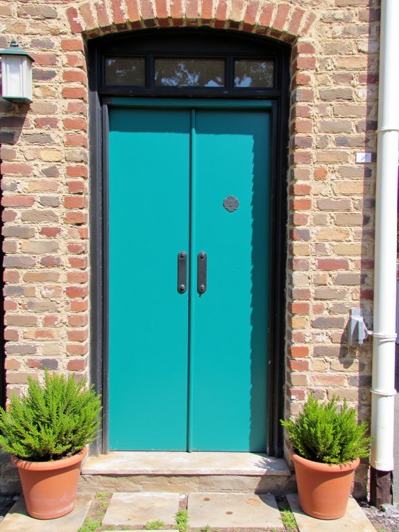 bold colors for entryway