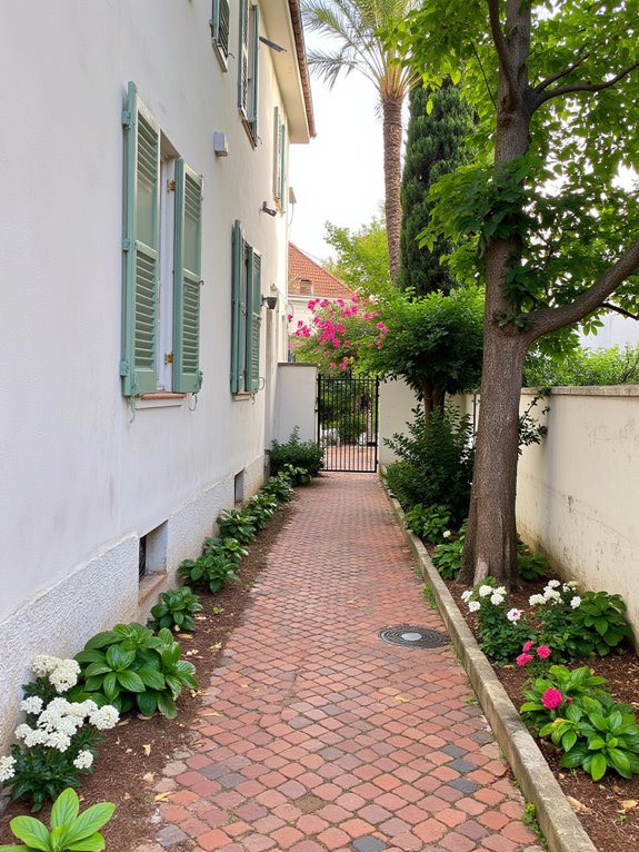 charming shutters enhance villa exterior