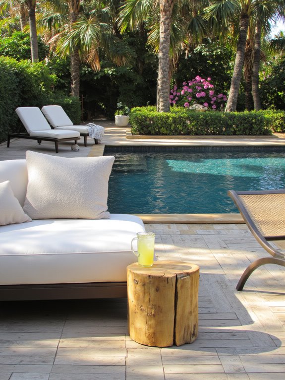 chic outdoor lounging comfort