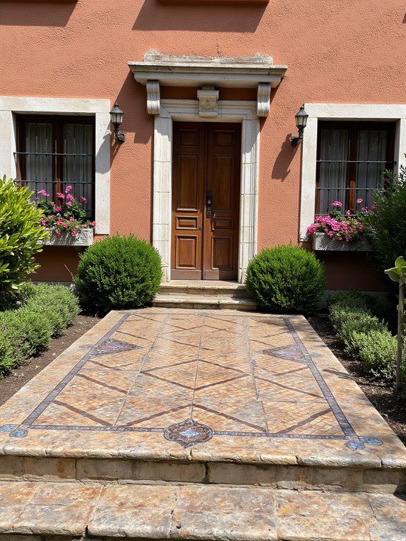 classic tiles and blooms