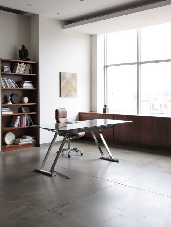 clutter free creative workspace