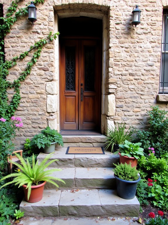 cohesive entrance design elements