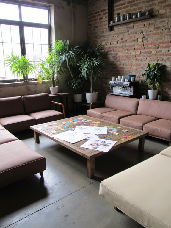 collaborative open teamwork areas