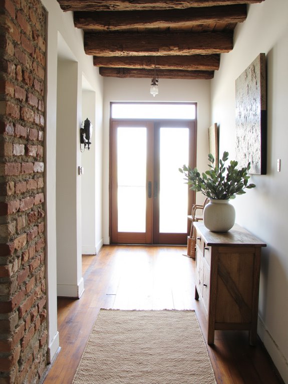 cozy foyer texture mix