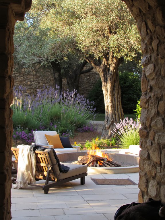 cozy luxury fire pit