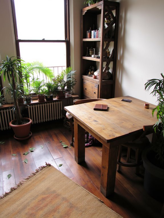 cozy natural workspace oasis