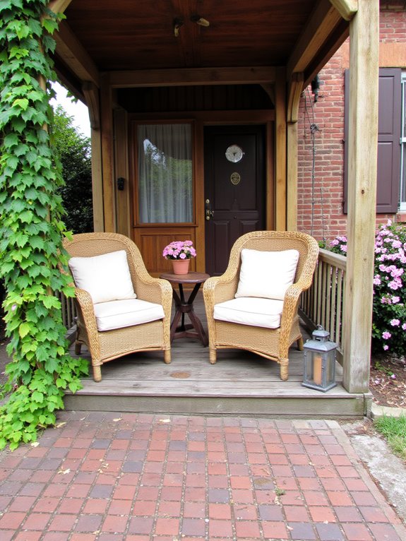 cozy outdoor seating area