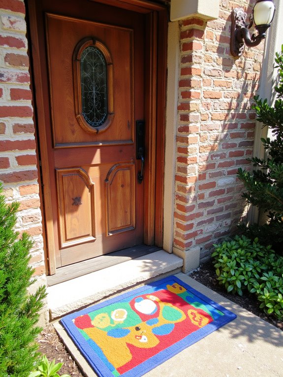 creative doormats reflect personality
