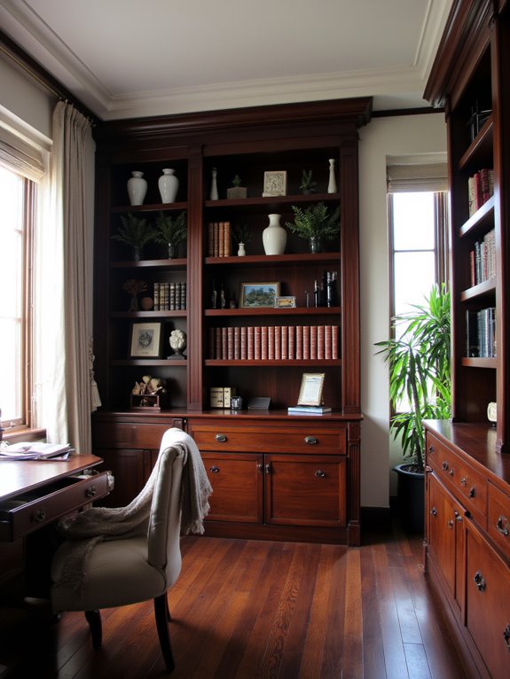 custom shelving enhances organization