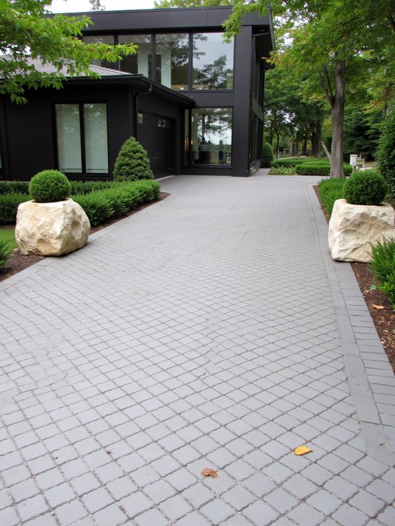 distinctive driveway design elements